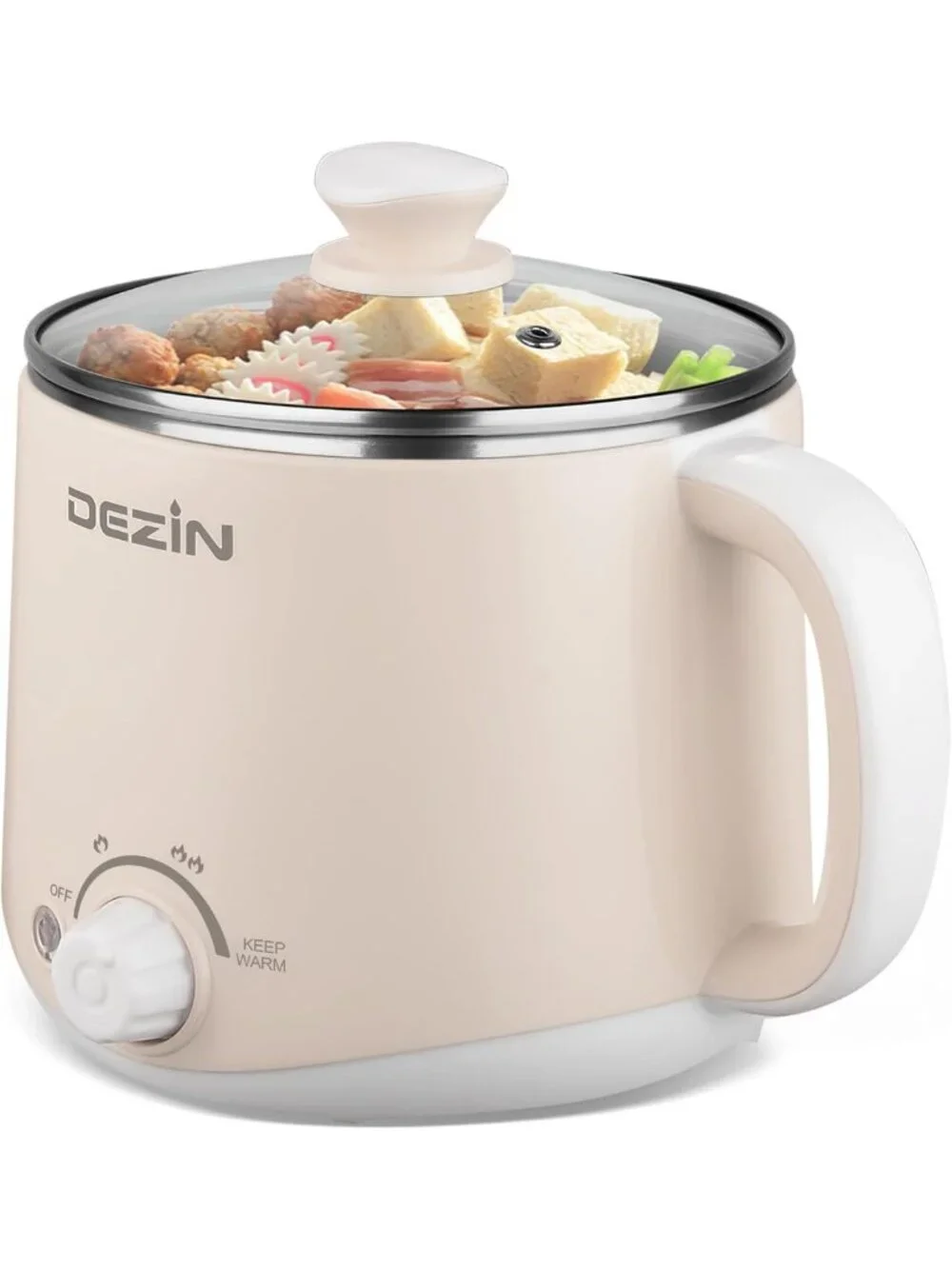 1.6L Stainless Steel Electric Hot Pot with Dual Power - Versatile Cooking
